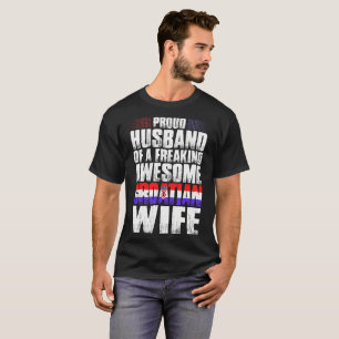 Marido orgulloso de la camiseta croata