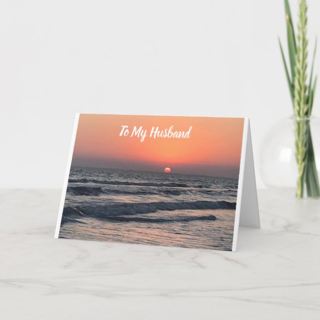 *MARIDO**PUESTO DE SOL PARA DORMIR LA TARJETA DE C (Anverso)