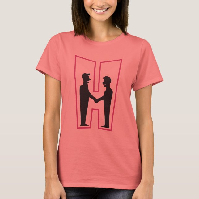 Maridos "H" Damas Camiseta (Anverso)