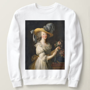 Marie Antoinette con sudadera de rosa
