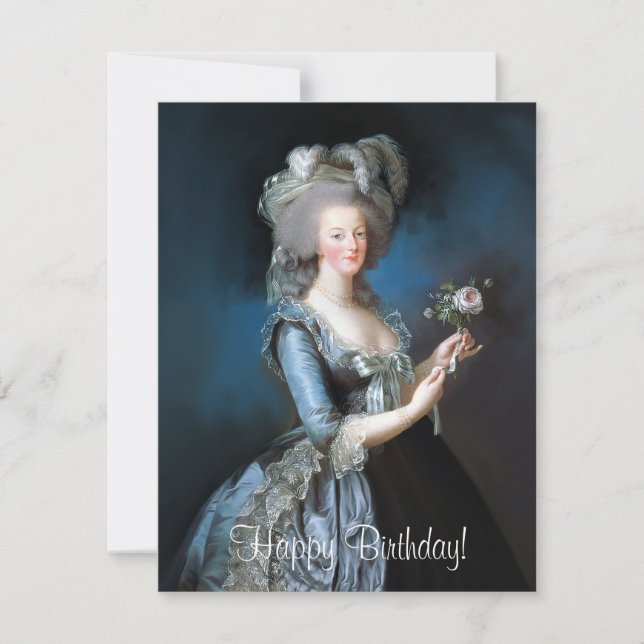 Marie Antoinette con un rosa (Anverso)
