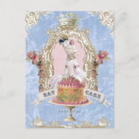 Marie Antoinette-Eat Cake.. postal