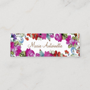 Marie Antoinette en Flores ~ Tarjetas de visita