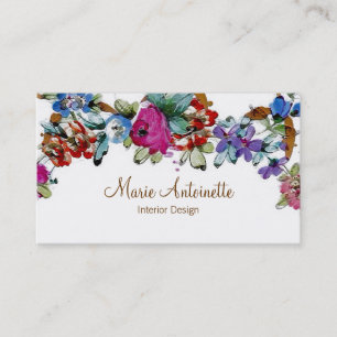 Marie Antoinette en Flores ~ Tarjetas de visita