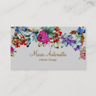 Marie Antoinette en Flores ~ Tarjetas de visita