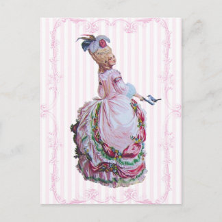 Marie Antoinette En Postales De Invitación Rosa