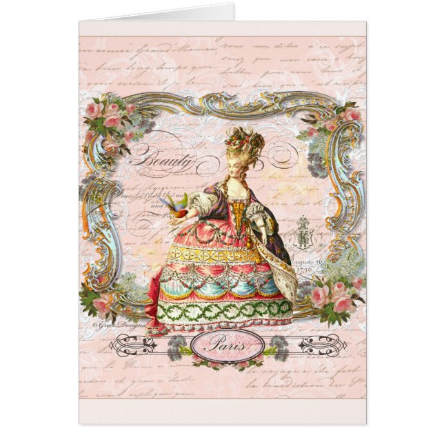 Marie Antoinette en rosa (Frente)