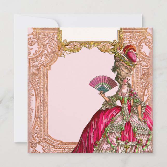 Marie Antoinette en rosa caliente (Anverso)