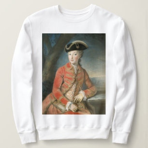 Marie Antoinette en sudadera con chaqueta roja
