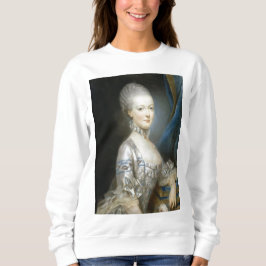Marie Antoinette en una sudadera blanca