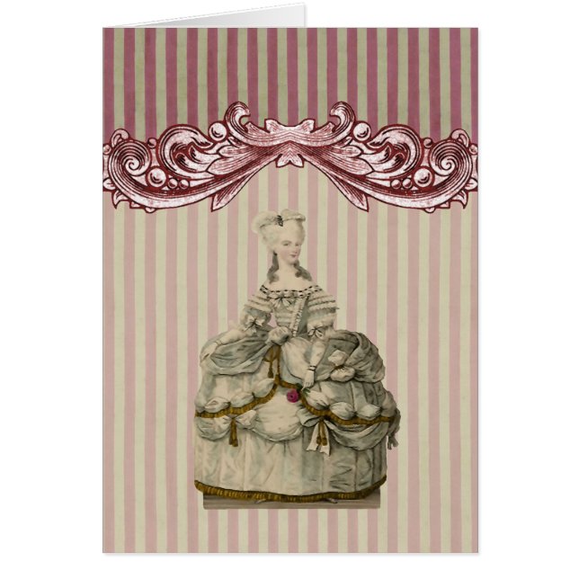 Marie Antoinette en vestimenta extravagante - (Frente)