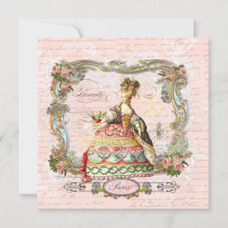 Marie Antoinette escritura francesa y rosas rosas 