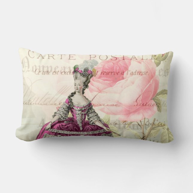 Marie Antoinette francesa acento lumbar almohada (Anverso)