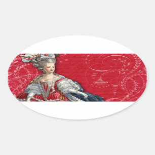 Marie Antoinette Holiday Pegatinas