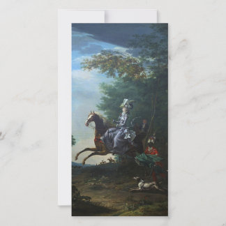 Marie Antoinette Hunting por Louis Auguste Brun