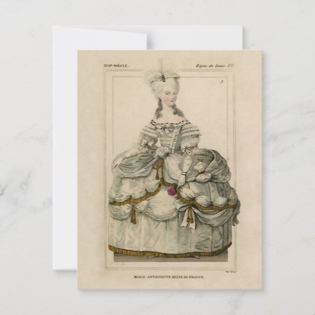 Marie Antoinette ~ Invitaciones (Anverso)