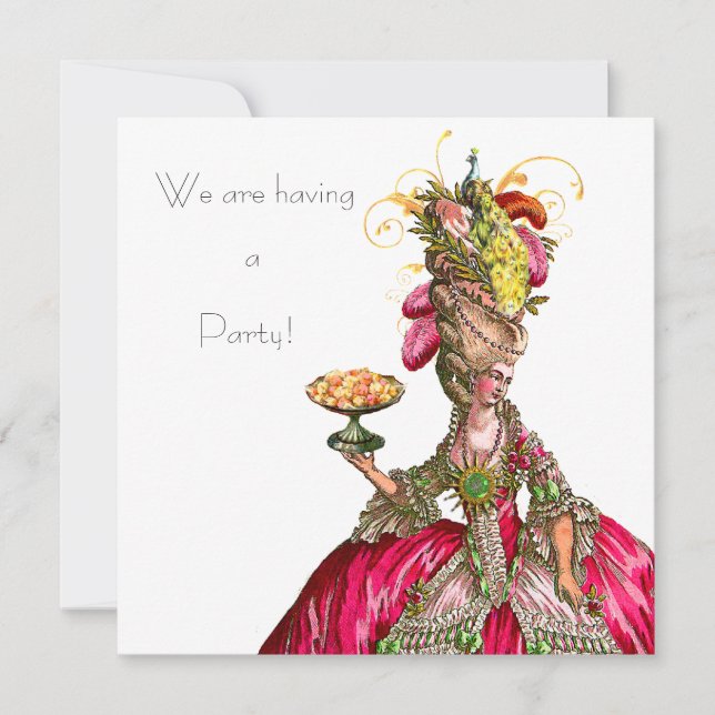 Marie Antoinette pavo real y torta (Anverso)