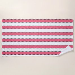 Marie Antoinette Pink Stripe Beach Toalla