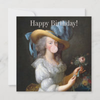 Marie Antoinette soplando chicle 