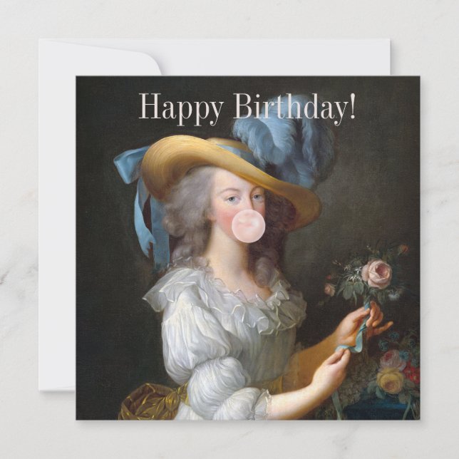 Marie Antoinette soplando chicle  (Anverso)