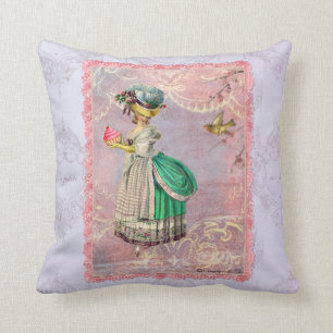 Marie Antonieta con el Cojín decorativo de la