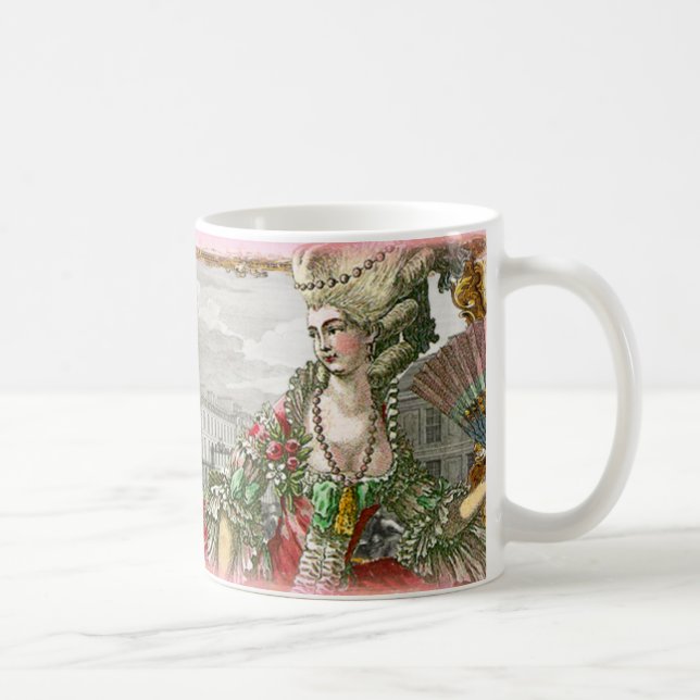 Marie Antonieta en la taza del palacio de (Derecha)