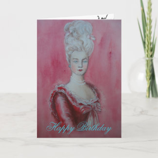Marie Antonieta - tarjeta de cumpleaños