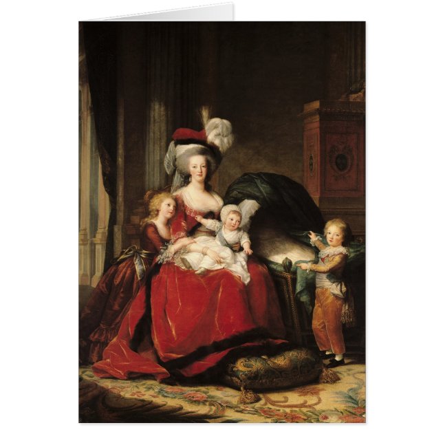 Marie-Antonieta y sus niños, 1787 (Frente)