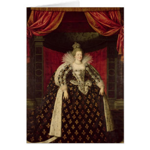 Marie de Medici en los trajes de la coronación,