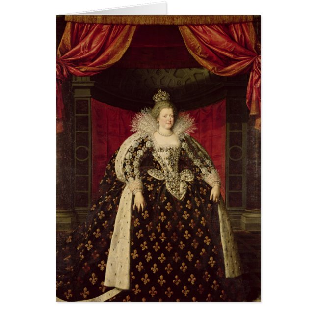 Marie de Medici en los trajes de la coronación, (Frente)