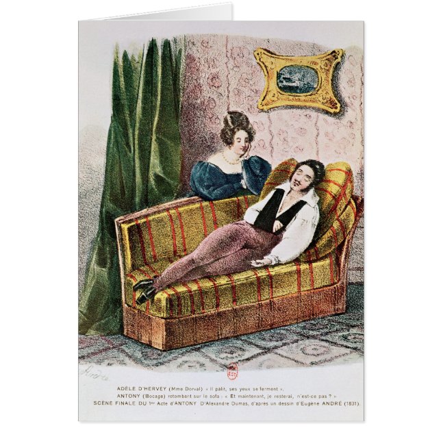 Marie Dorval en el papel del d'Hervey de Adela (Frente)