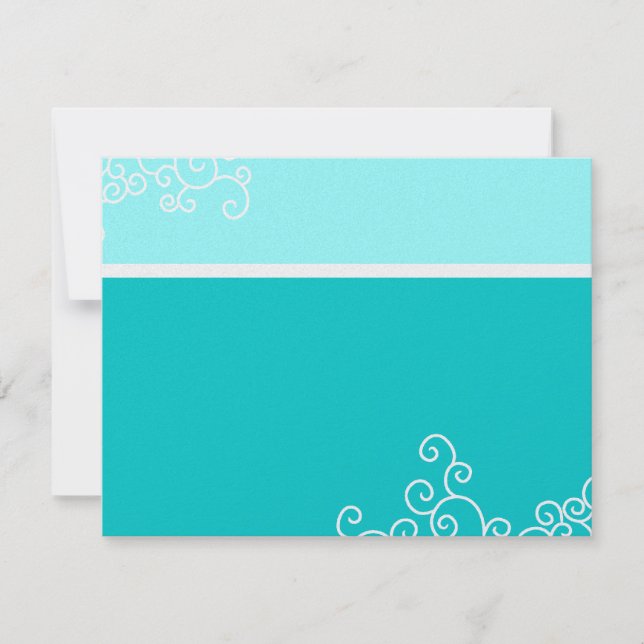 Marielle Shimmer Bat Mitzvah Invitación Recepción (Anverso)