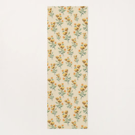 Marigold Watercolor Yoga Mat