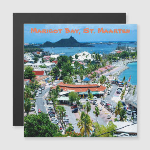 Marigot Bay, tarjeta magnética de St. Maarten