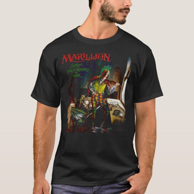 Marillion, camisetas de marillón, Fish, Band, mari (Anverso)