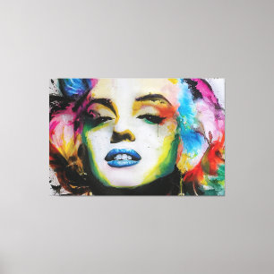 Marilyn Art Premium Lienzo envuelto (brillante)