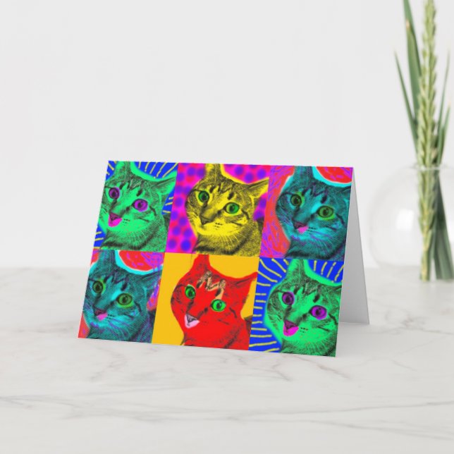 Marilyn Cats: Tarjeta de felicitación (Anverso)