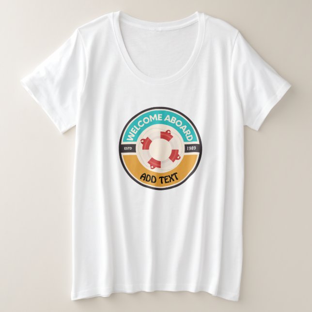 Marina azul Nautical Anchor club náutico marina (Anverso del diseño)