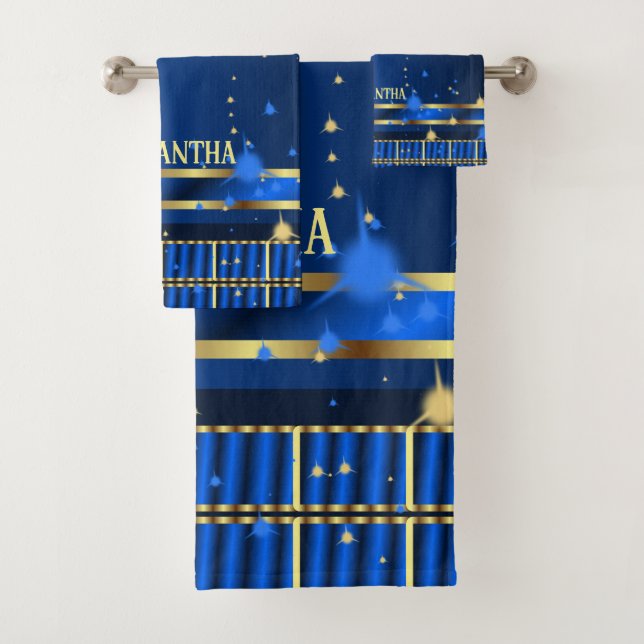 Marina Contemporánea Y Geométrica Real De Oro Azul (In situ)