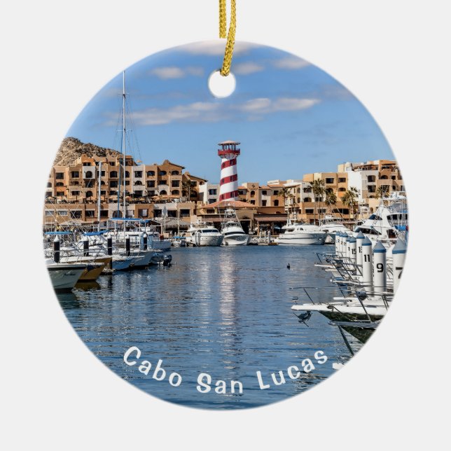 Marina de Cabo San Lucas, ornamento cerámico (Frente)