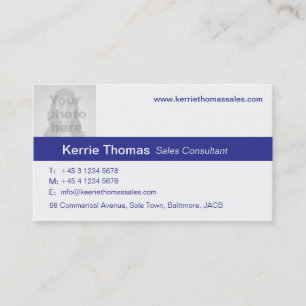 Marina de guerra simple y tarjeta de visita blanca