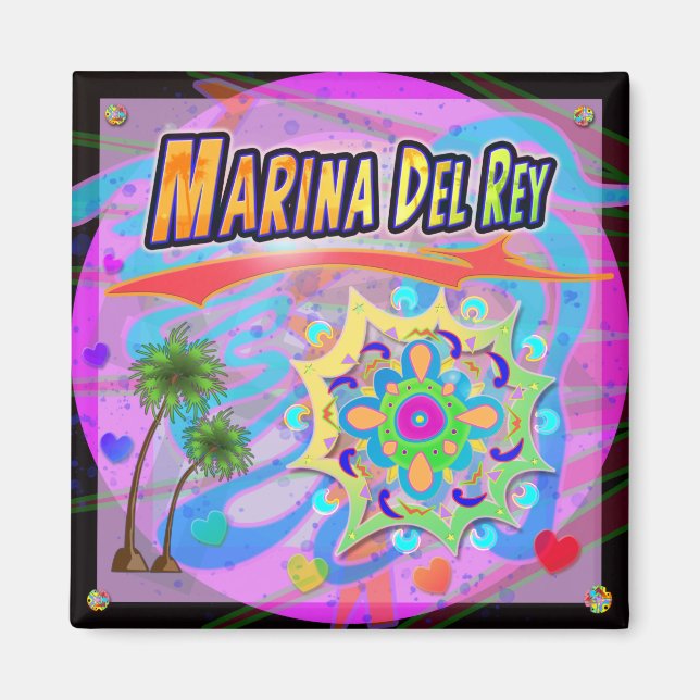 Marina Del Ray Verdadero Imán De Progreso (Frente)