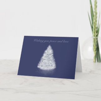 Marina, tarjeta blanca de árbol de Navidad
