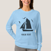 Marinero Señoras de Barco de Navegación Camiseta d