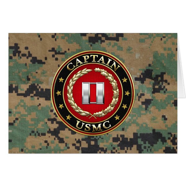 Marines Estadounidenses: Capitán (USMC Capt) [3D] (Anverso (Horizontal))