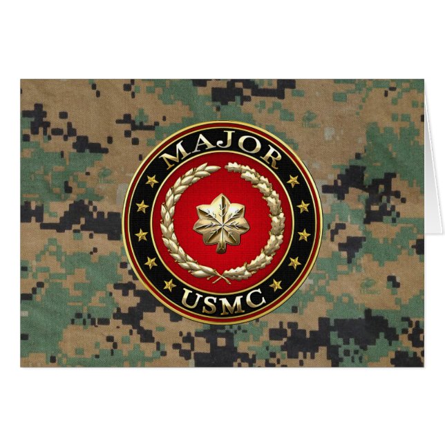 Marines Estadounidenses: Mayor (USMC Mayor) [3D] (Anverso (Horizontal))