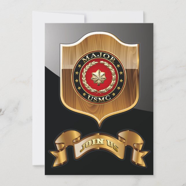 Marines Estadounidenses: Mayor (USMC Mayor) [3D] (Anverso)
