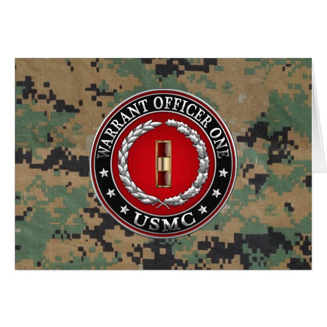 Marines Estadounidenses: Oficial de Orden 1 (USMC  (Anverso (Horizontal))
