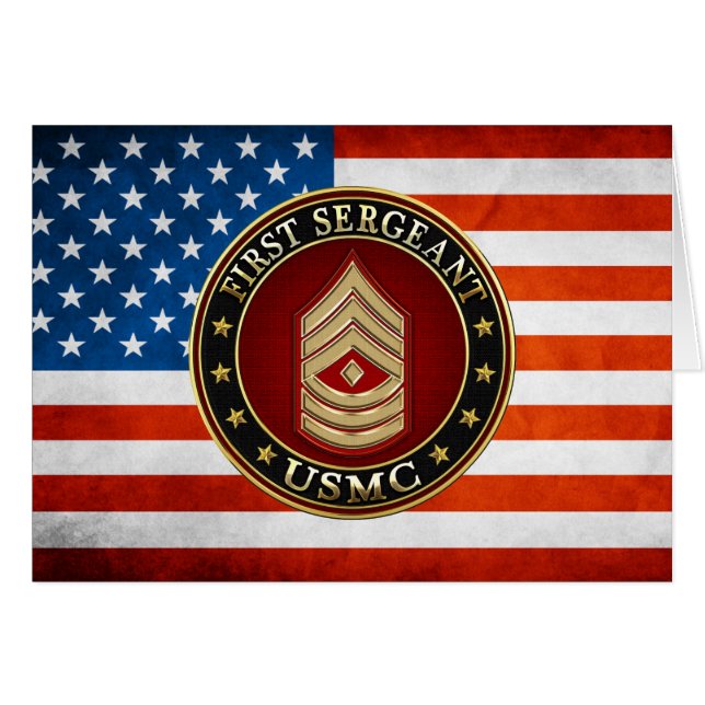 Marines Estadounidenses: Primer Sargento (USMC 1st (Anverso (Horizontal))