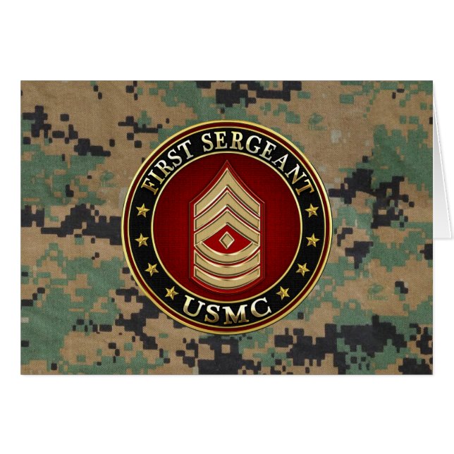 Marines Estadounidenses: Primer Sargento (USMC 1st (Anverso (Horizontal))